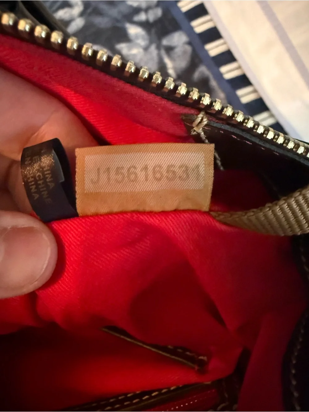 Dooney & Bourke structured croc